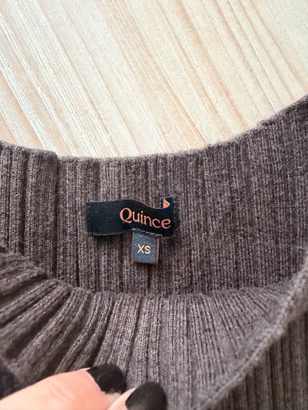 Quince Cotton Cashmere Blend Knit Midi Dress - Picture 2 of 5